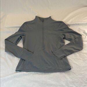 ZYIA Active Light Gray Zip Jacket Size Small